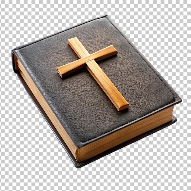 PSD biblia z krzyżem na przezroczystym tle