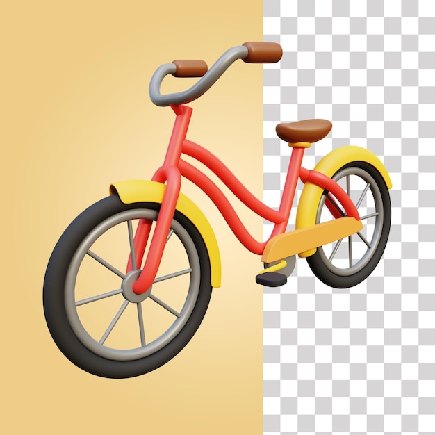 PSD bicycle 3d icon