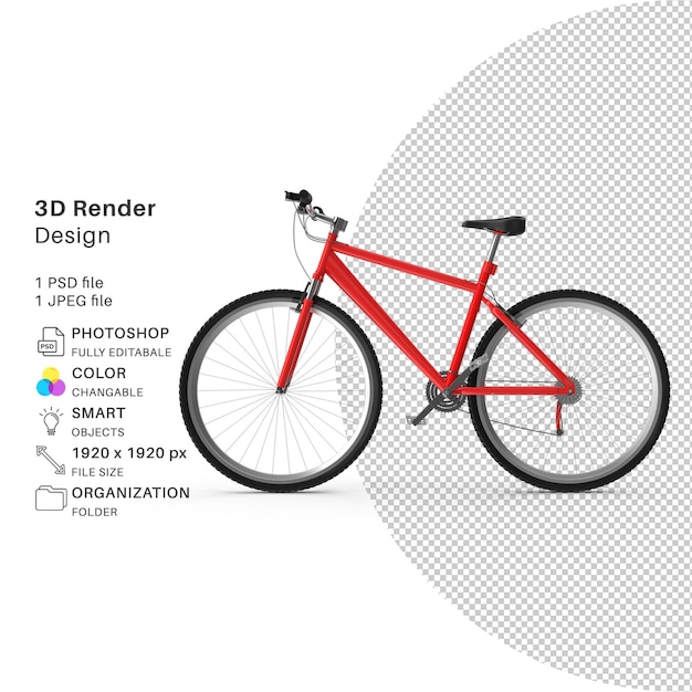 Bicycle 3d modeling psd file realistic bicycle