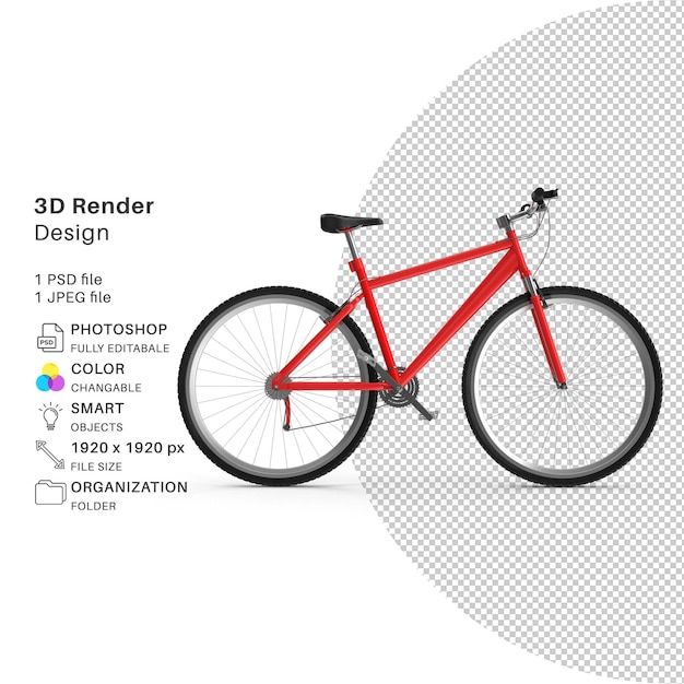 PSD bicycle 3d modeling psd file realistic bicycle