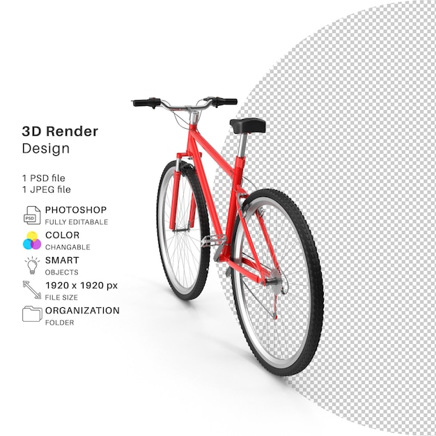 Bicycle 3d modeling psd file realistic bicycle