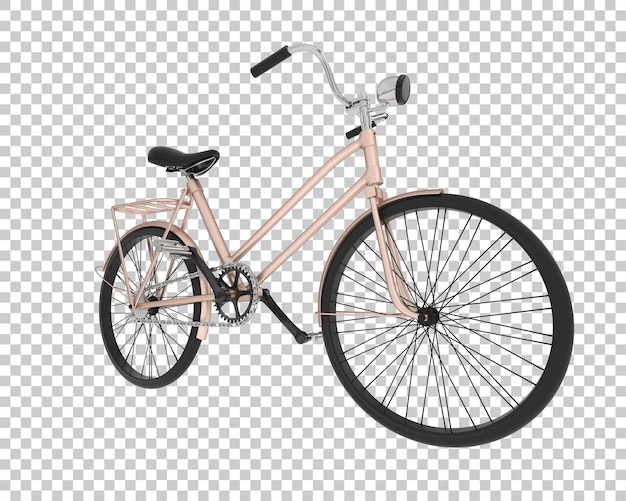 bicycle isolated on transparent background 3d rendering illustration