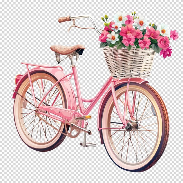 PSD bicycle isolated on transparent background