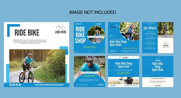 Bicycle shop social media template