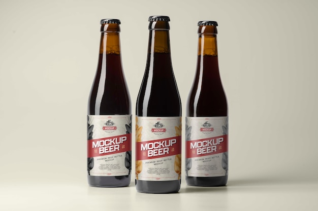 Bierfles met etiketmodel