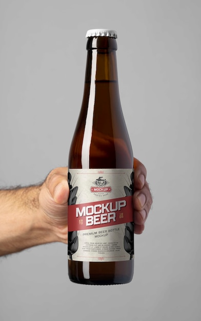 Bierfles met etiketmodel