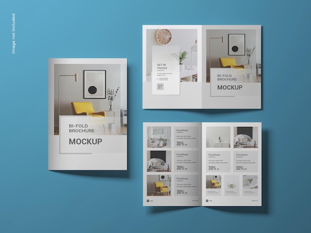 Bifold a4 brochure mockup