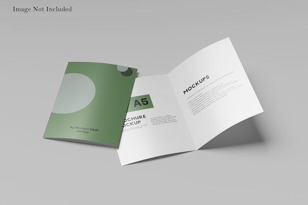 Bifold a5 brochure mockup