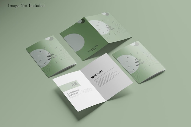 Bifold a5 brochure mockup