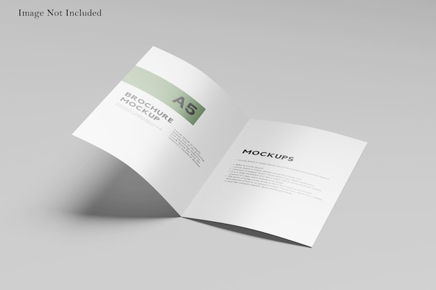 Bifold a5 brochure mockup