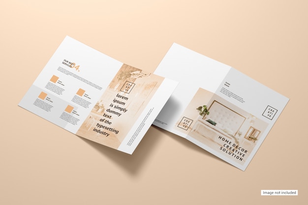 Bifold brochure mock-up