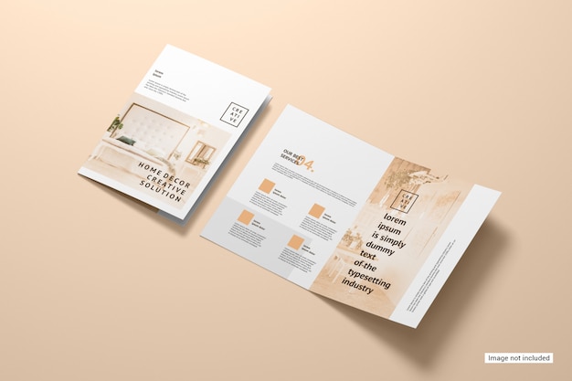 Bifold brochure mock-up