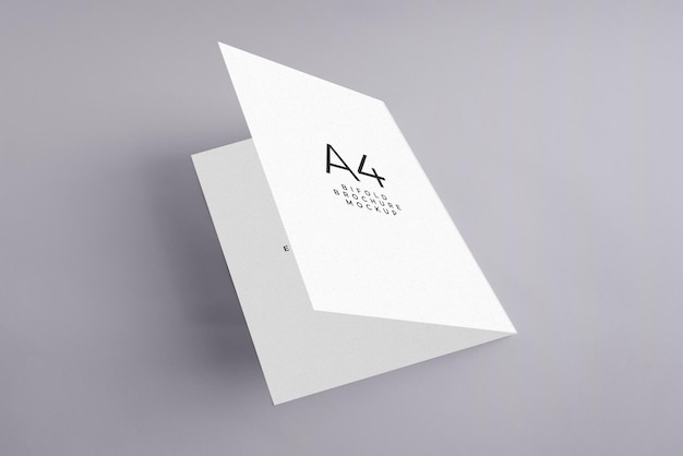 PSD bifold brochure mockup