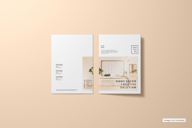 Bifold brochure mockup