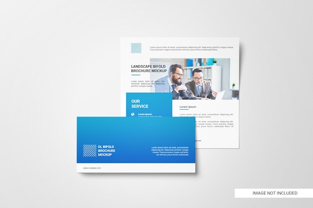 Bifold brochure mockup