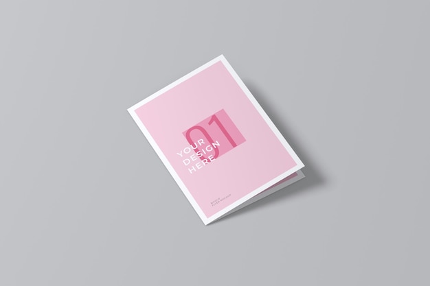 Bifold brochure mockup