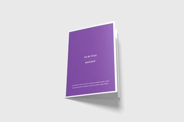 Bifold brochure mockup