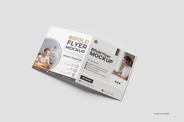 Bifold brochure mockup