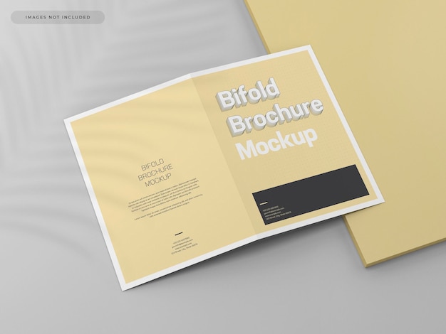 PSD opuscolo bifold mockup