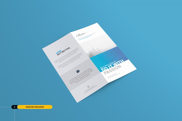 Bifold brochure mockup