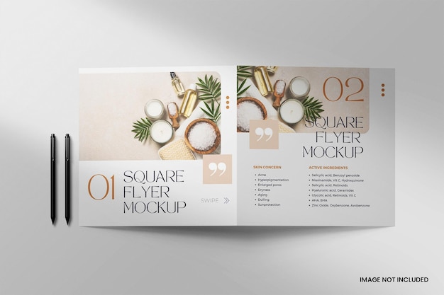 Bifold brochure mockup