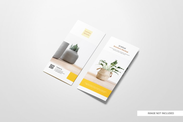 PSD bifold broszura makieta broszury