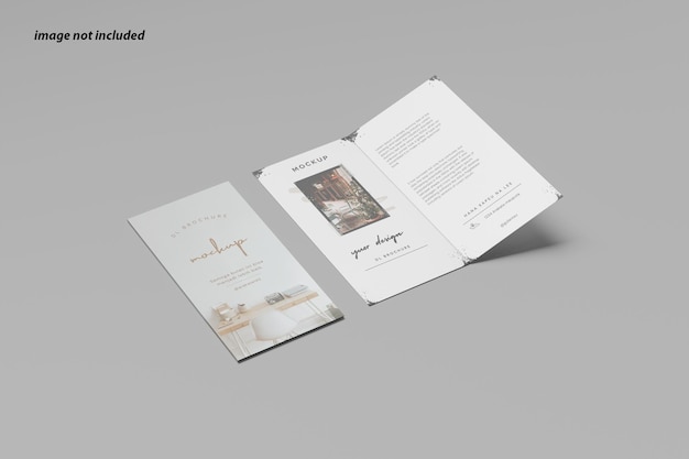 Bifold dl flyer mockup