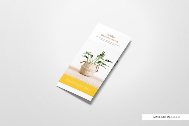 Bifold flyer brochure mockup