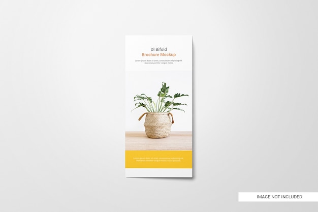 PSD bifold flyer brochure mockup