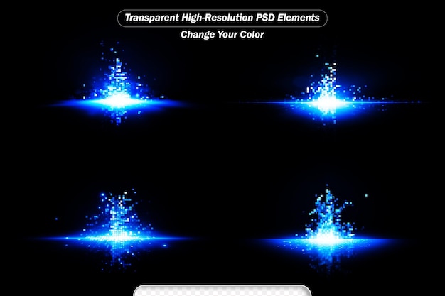 PSD big bang of future technologies computer generated abstract background set