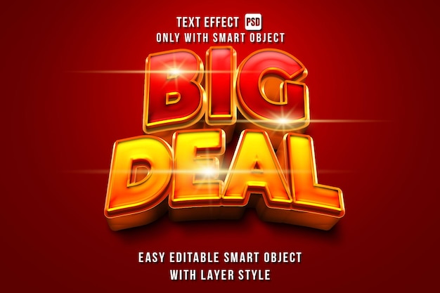 Big Deal Text Effect Editable