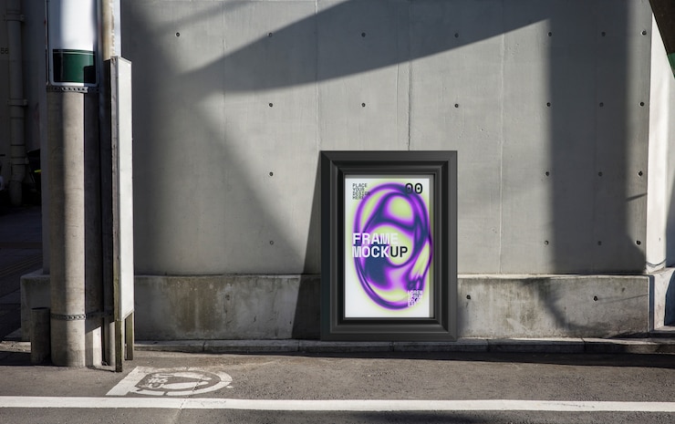 PSD big element as advertising mockup