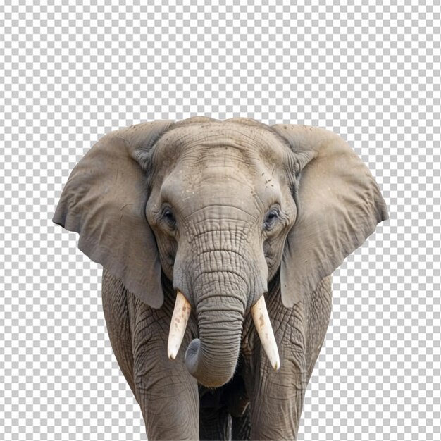 PSD big elephant in gray elephant