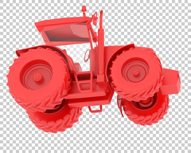 PSD 투명 배경 3d 렌더링 그림에 큰 농업 차량