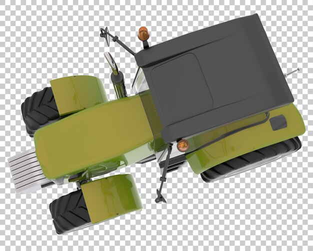 Big farming vehicle on transparent background 3d rendering illustration