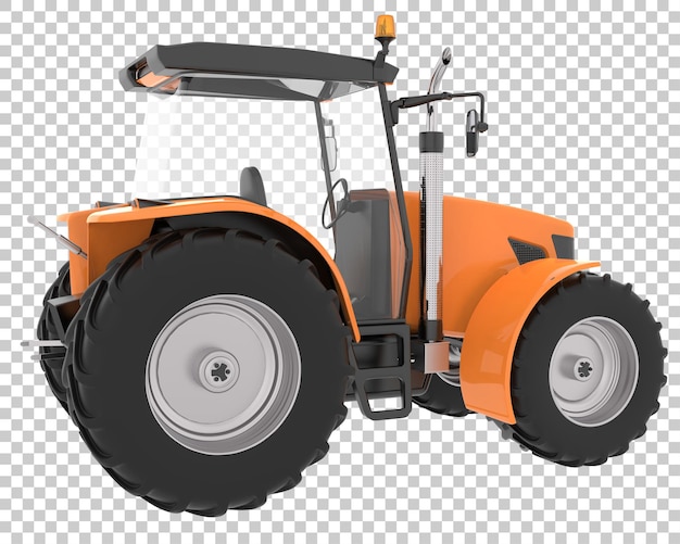 big farming vehicle on transparent background 3d rendering illustration