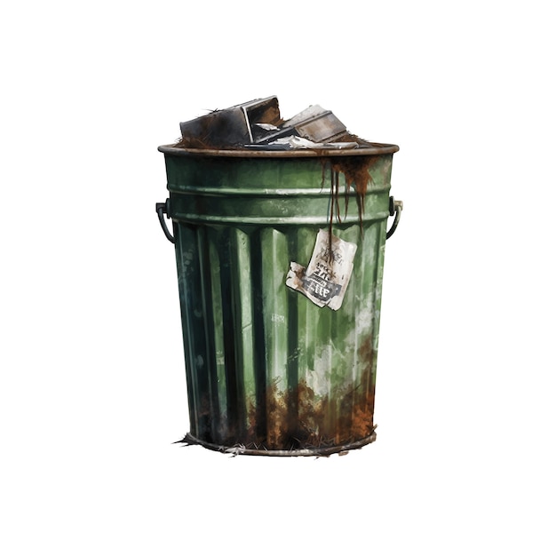 A big garbage can vector icon