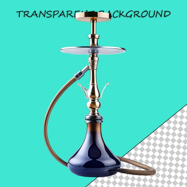 PSD big golden narghile for tobacco smoking made of metal with long hookah hoses