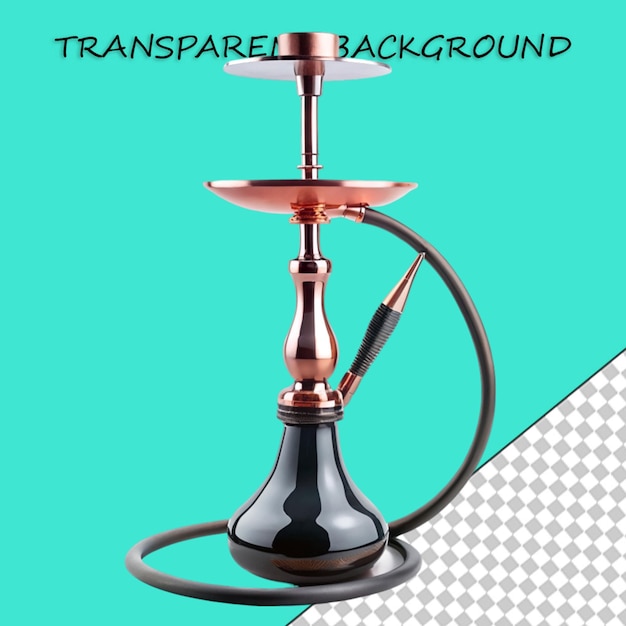 PSD big golden narghile for tobacco smoking made of metal with long hookah hoses