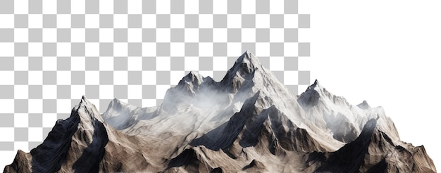 PSD big mountain landscape cutout