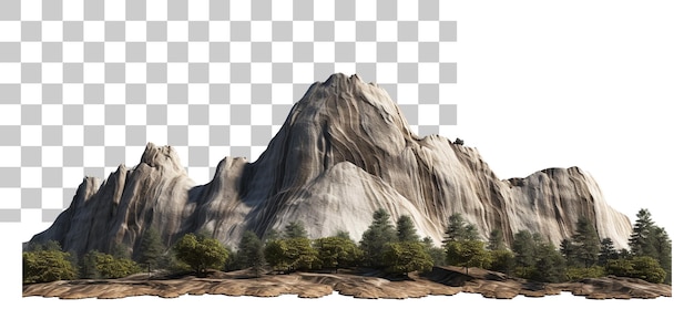 PSD big mountain landscape cutout