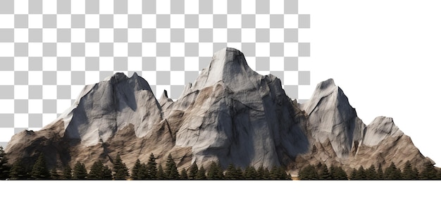 PSD big mountain landscape cutout