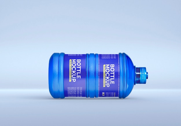 PSD big plastic water bottle mockup