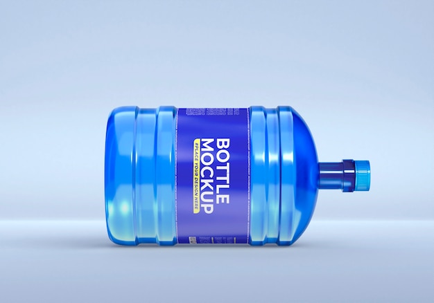 PSD big plastic water bottle mockup