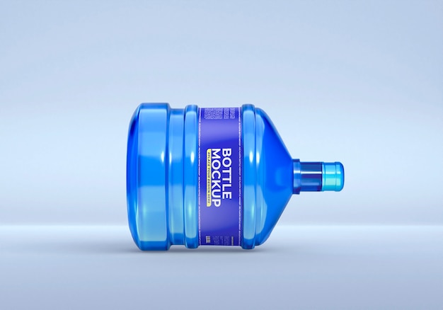 PSD big plastic water bottle mockup
