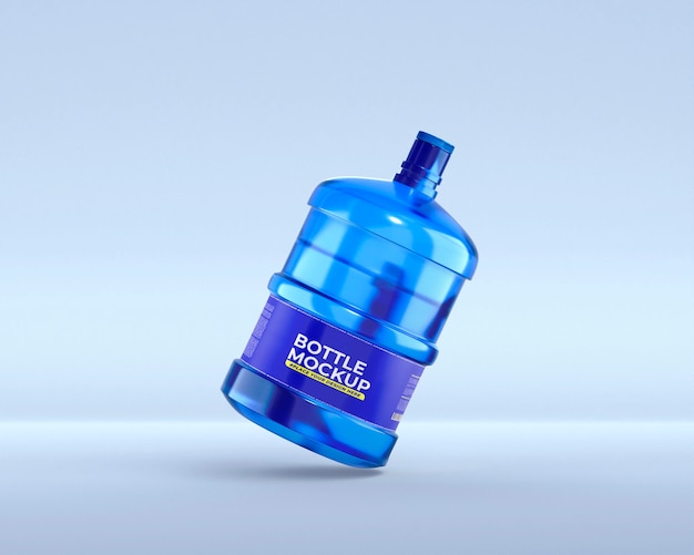 PSD big plastic water bottle mockup