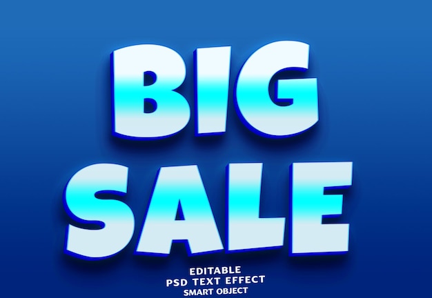 Big sale 3d text effect design