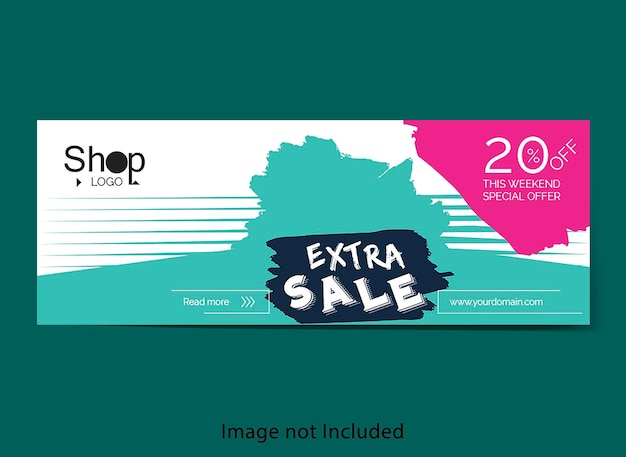 Big sale facebook cover and banner template