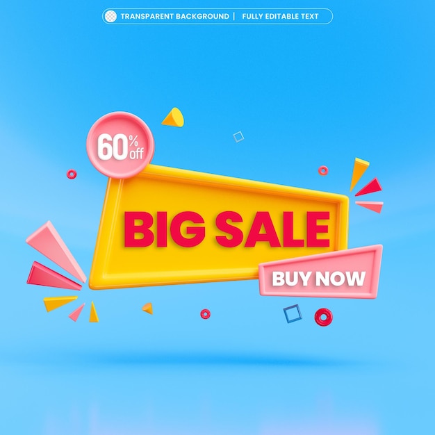 PSD big sale offer promotion banner template