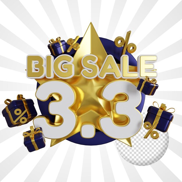 PSD big sale promo monthly 3 3